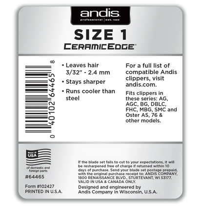 Andis Professional Ceramic Edge Blade - Size 1