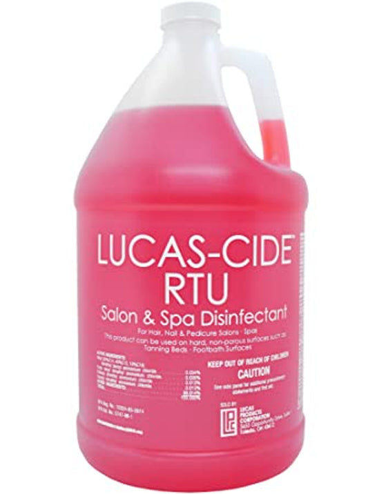 Lucas-Cide Ready To Use Sanitizer & Disinfectant for Salons & Spas - 1 Gallon