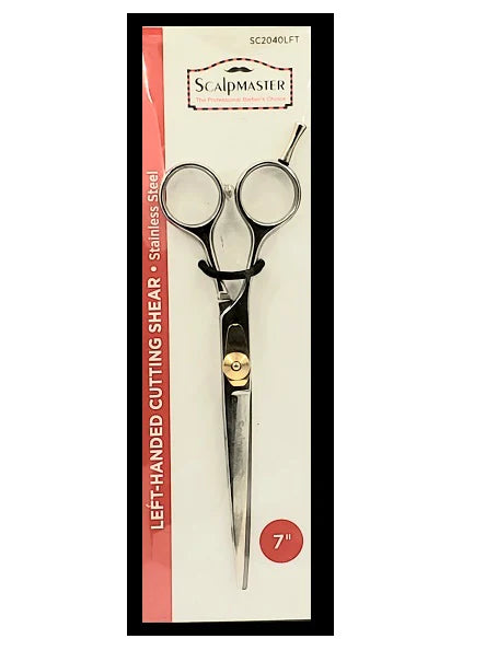 Scalpmaster Professional Left-Handed Stainless Steel Cutting Shear - 7in.