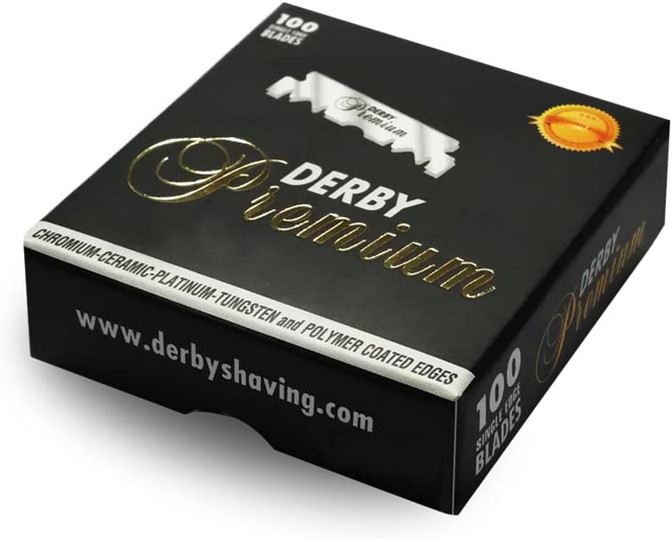 Derby Premium Black Single Edge Blades - 100ct