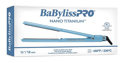 BaByliss PRO Nano Titanium ½ " Ultra-Sleek Ionic Straightener #BB-BNT4171TUC