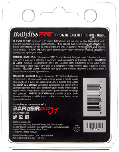 BaByliss Pro FX708Z Stainless Steel Adjustable Zero Gap Replacement T-Blade