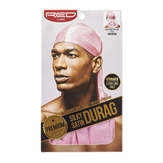 Red by Kiss Silky Satin Durag - Pink - #HDUP08