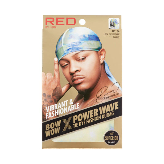 Red by Kiss BOW WOW X Power Wave Tie Dye Fashion Durag - Galaxy - HD134