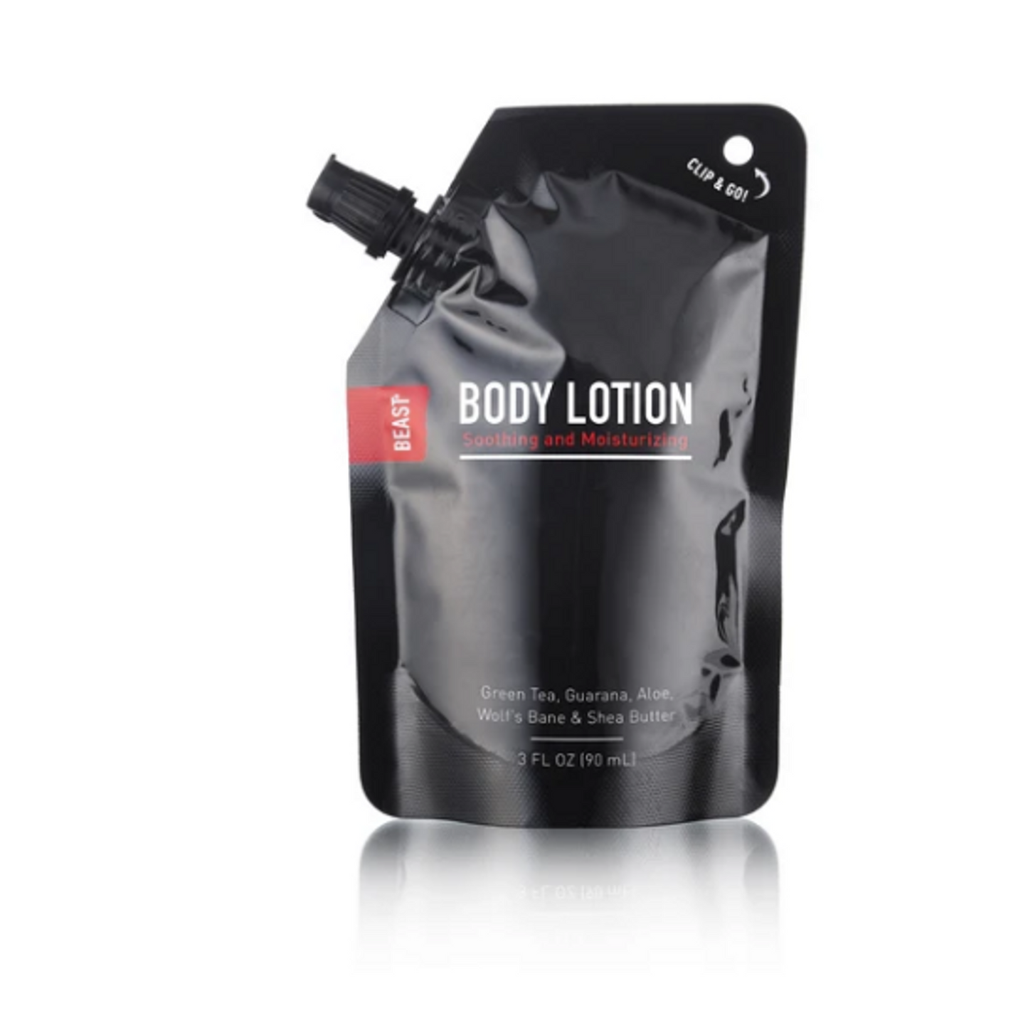 Beast Brands Hand and Body Lotion Travel Size Refill Bag - 3oz.