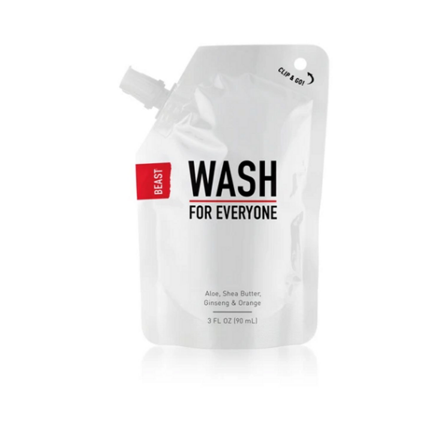 Beast Brands Gentle Wash for Everyone Travel Size Refill Bag - 3oz.