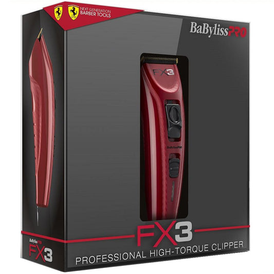 BaByliss Professional FX3 High-Torque Clipper - Red/Black