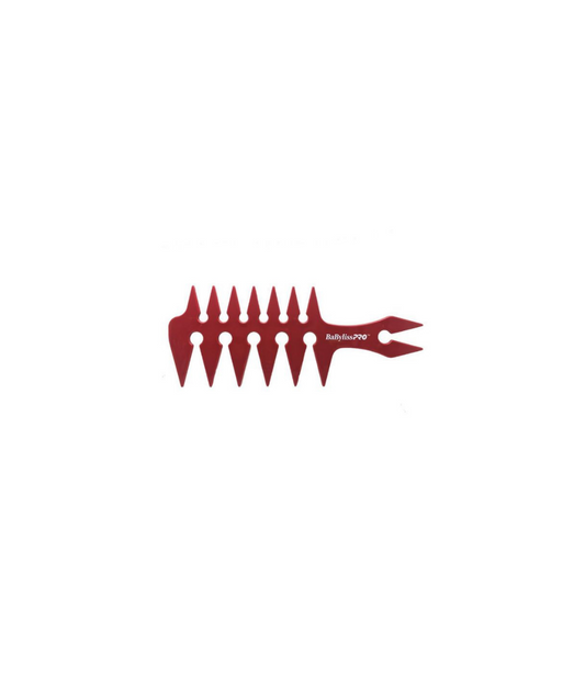 BaByliss PRO Wide-Tooth Styling Comb - Red