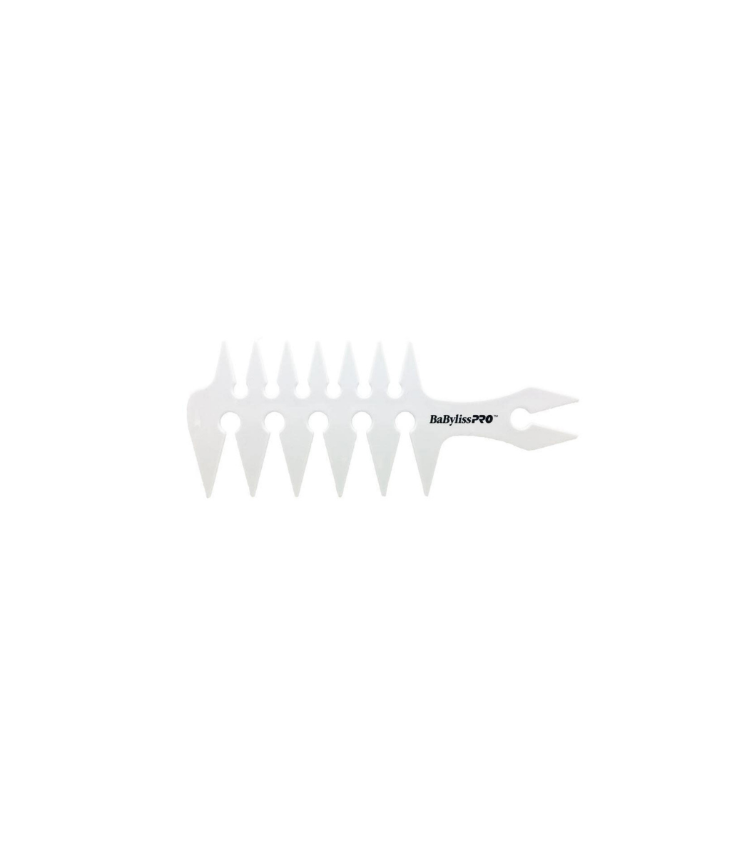 BaByliss PRO Wide-Tooth Styling Comb - White