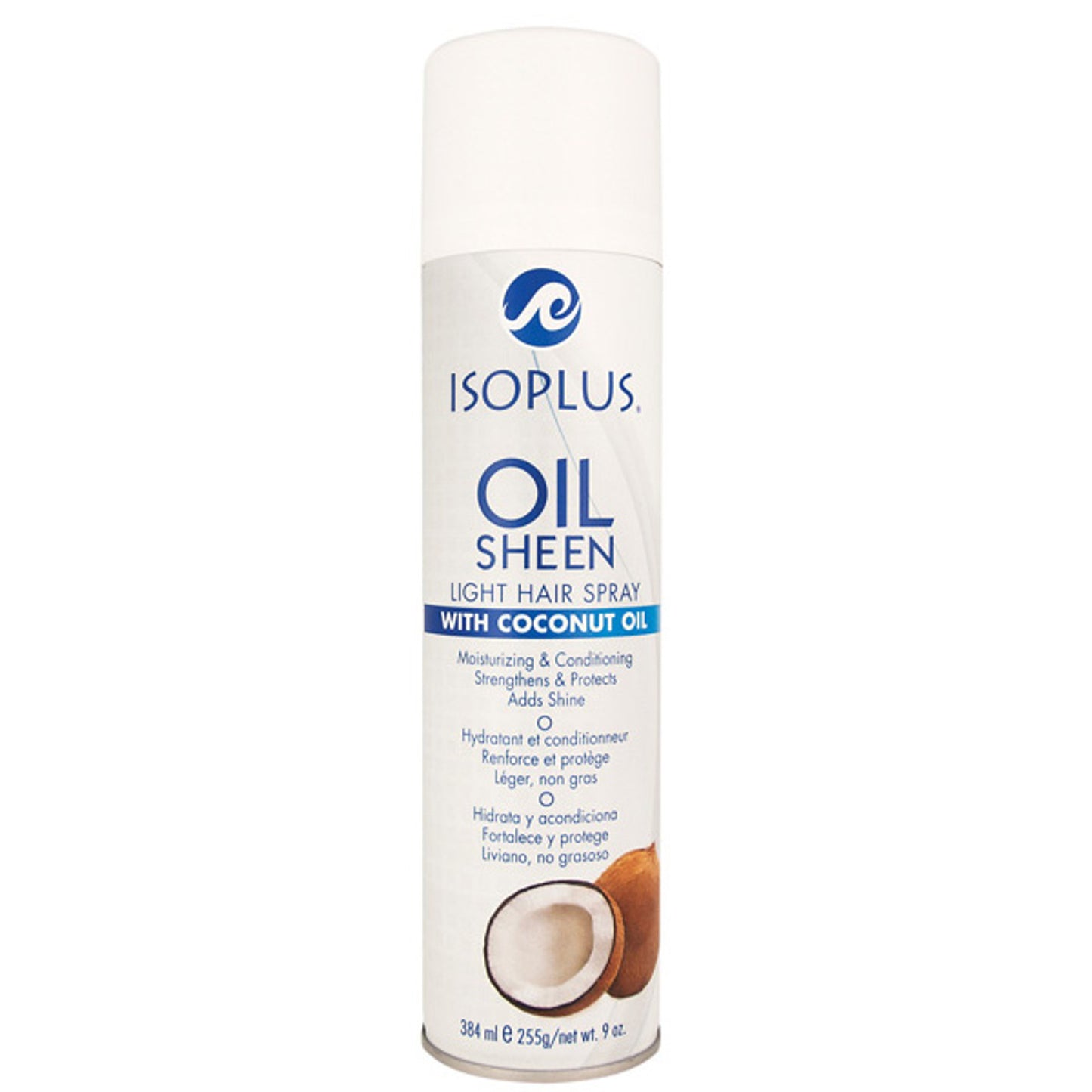 Isoplus Oil Sheen Light Hair Spray - Coconut Oil - 9oz