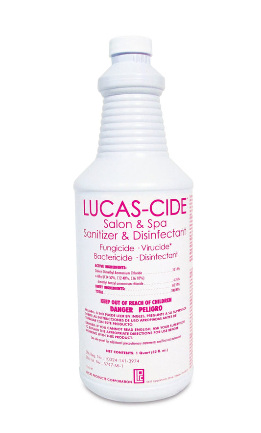Lucas-Cide Sanitizer & Disinfectant for Salons & Spas - 32oz