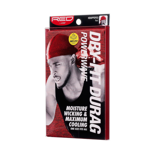 Red by Kiss Power Wave Dry Fit Durag - Red - #HDUPPDF03