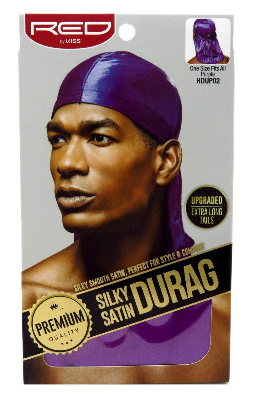 Red by Kiss Silky Satin Durag - Purple - #HDUP02