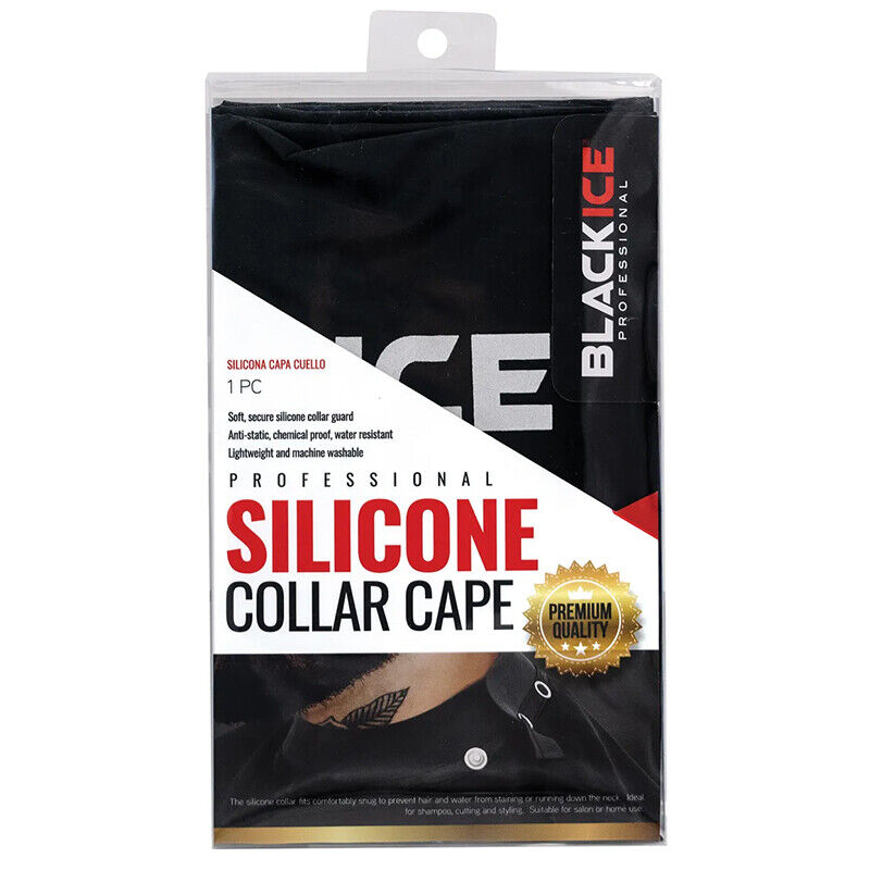 Black Ice Professional Silicone Collar Cape - 1pc - BVE016