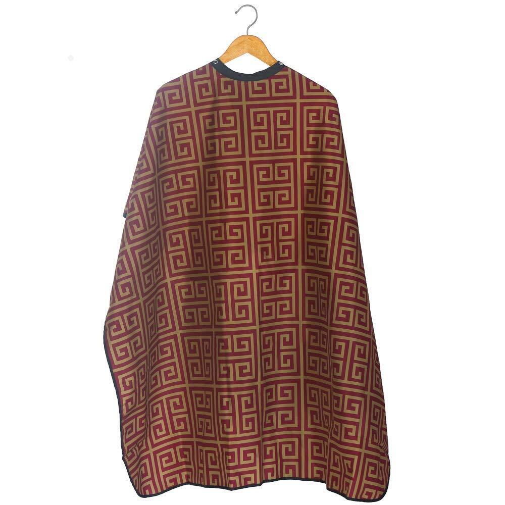 Styletek Professional Barber Cape - Milan - Red and Gold