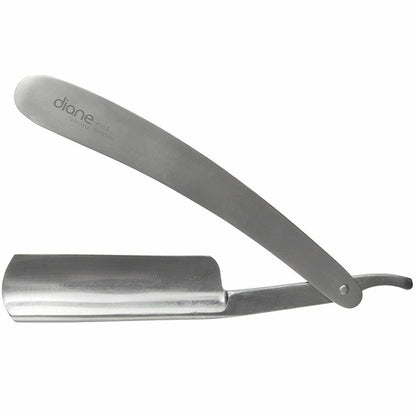 Diane Deluxe Stainless Steel Straight Razor - Silver Long