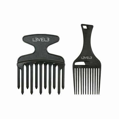 L3VEL 3 Hair Pick Comb Set - 2pc.