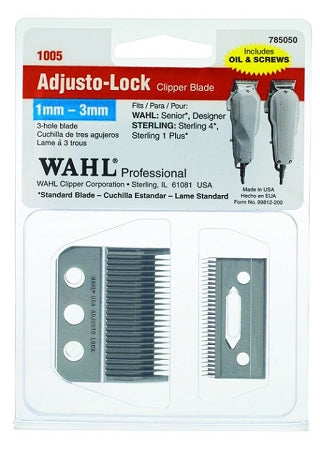 Wahl Professional Adjusto Lock 1mm-3mm Clipper Blade - #1005