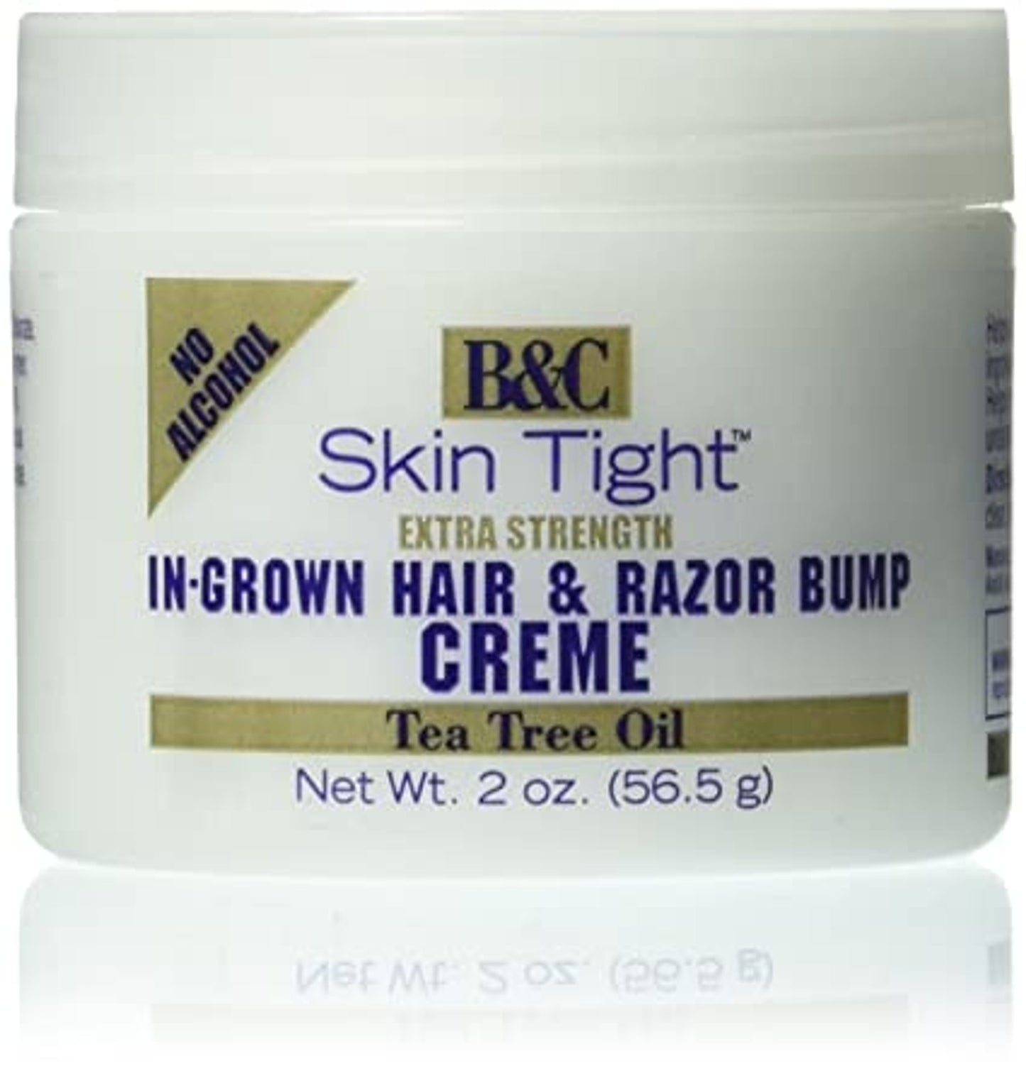 B&C Skin Tight Extra Strength In-Grown Hair and Razor Bump Creme - Tea Tree Oil - 2oz